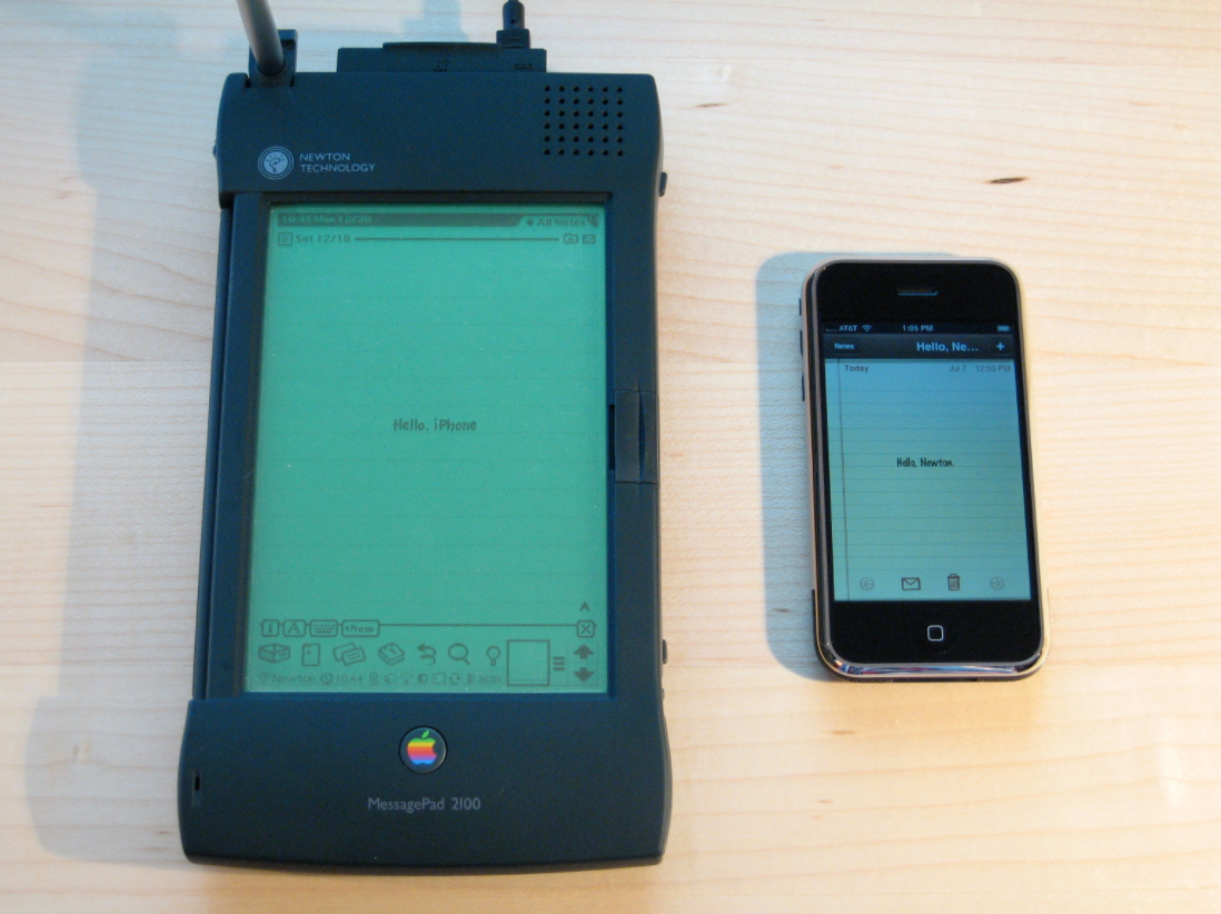 MessagePad 2100 and iPhone